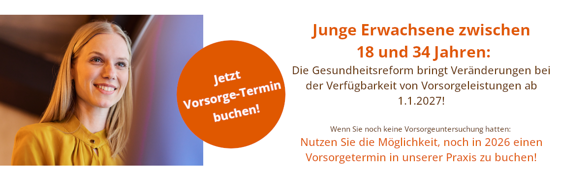 Vorsorgeuntersuchung für junge Erwachsene